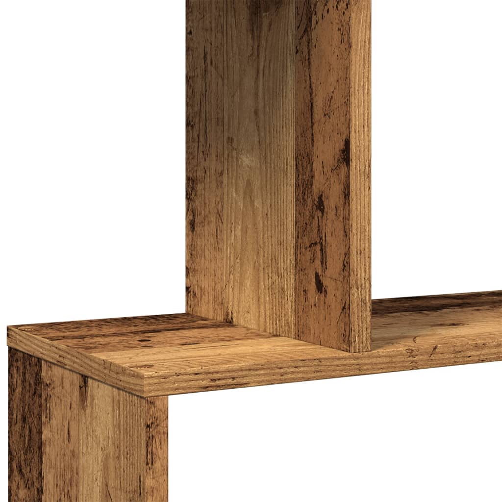 Sobna pregrada / regal za knjige 6 razina 70x24x193 cm drveni