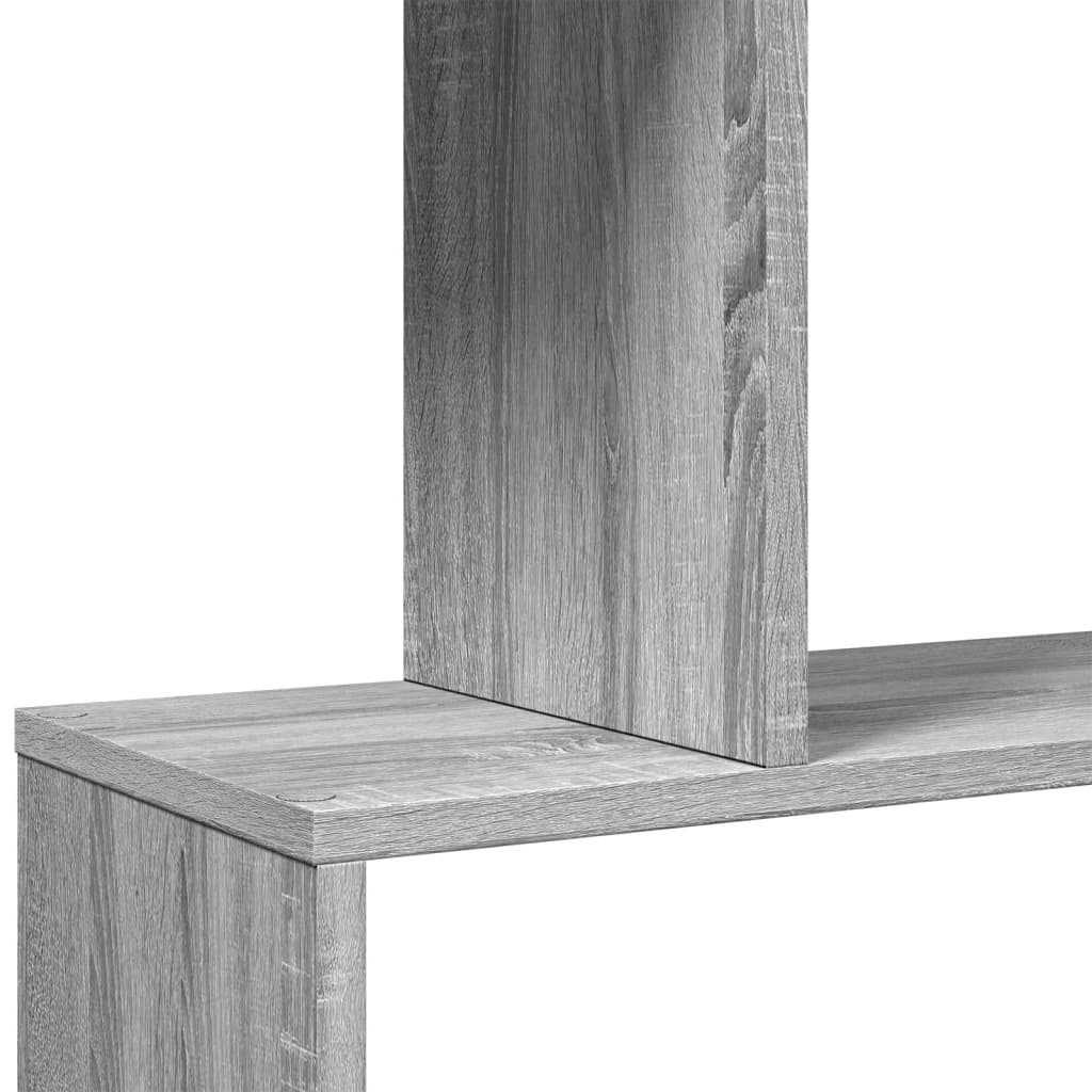 Pregrada / regal za knjige 5 razina sonoma 70x24x161 cm drveni