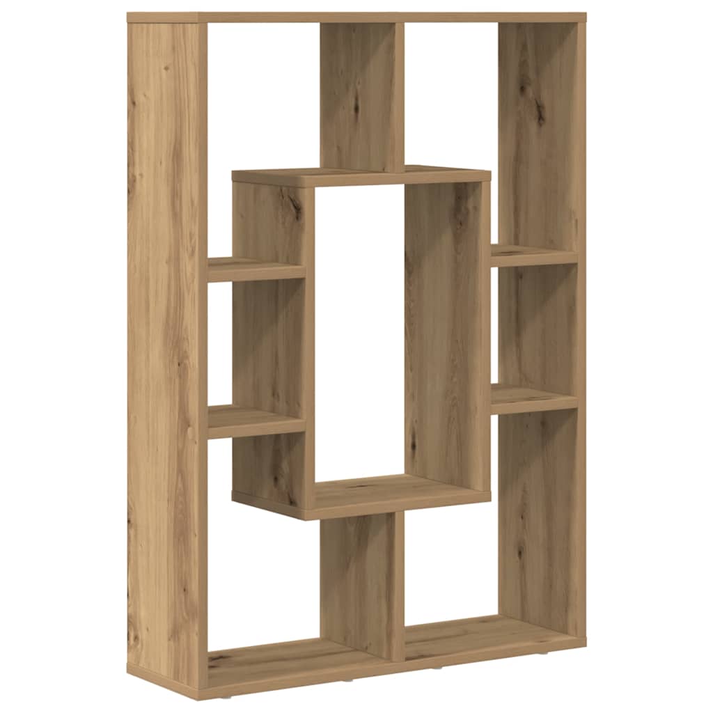 Regal za knjige boja hrasta 63x20x90 cm konstruirano drvo Smeđa