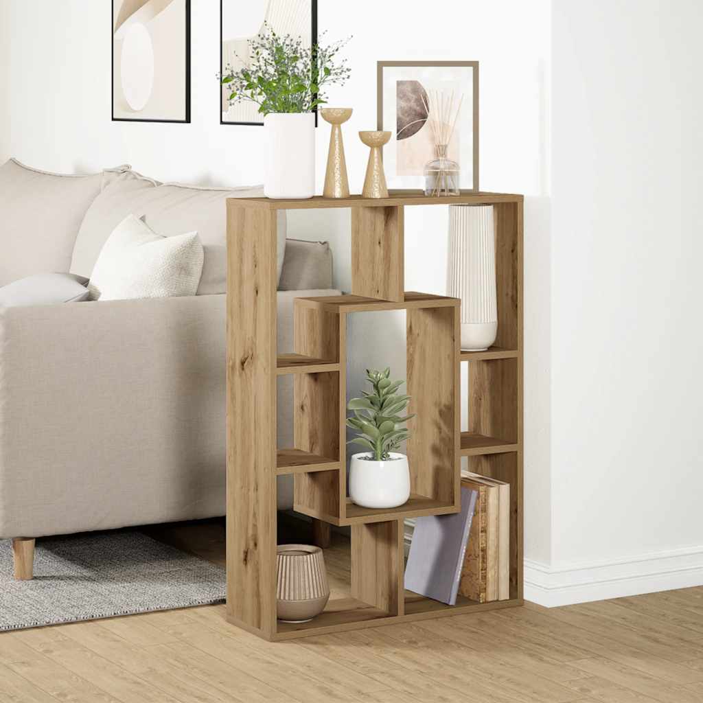Regal za knjige boja hrasta 63x20x90 cm konstruirano drvo Smeđa