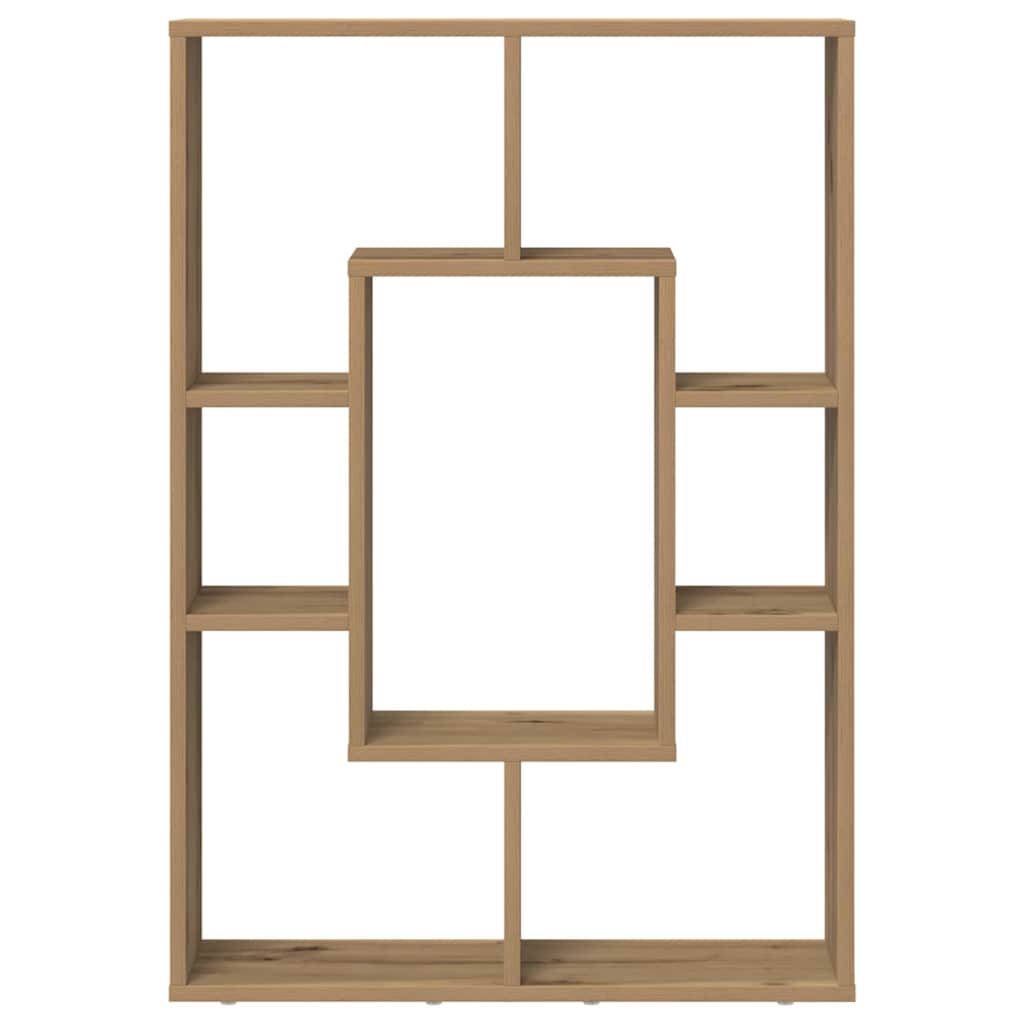 Regal za knjige boja hrasta 63x20x90 cm konstruirano drvo Smeđa