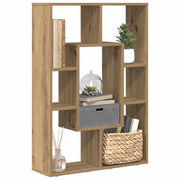Regal za knjige boja hrasta 63x20x90 cm konstruirano drvo Smeđa