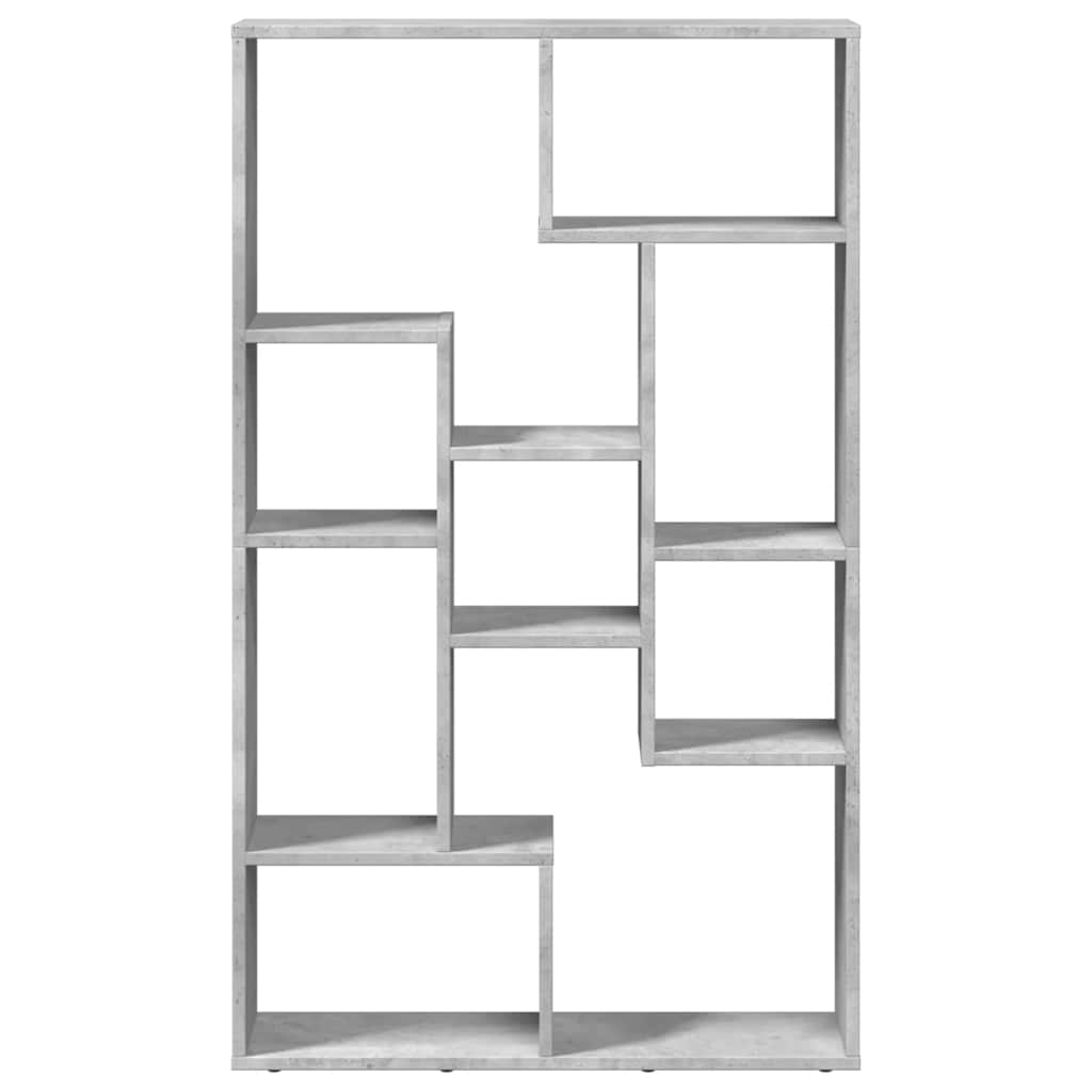 Regal za knjige boja betona 72 x 20 x 120,5 cm konstruirano drvo