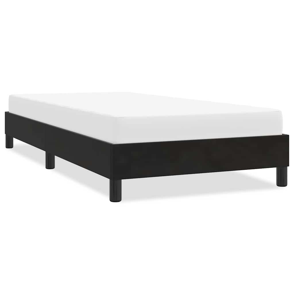 Okvir kreveta bez madraca crni 80x220 cm samt