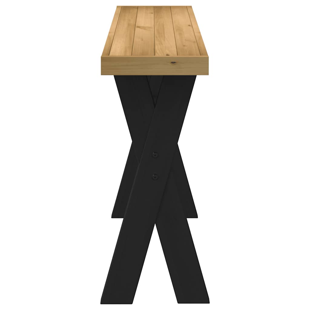 Konzolni stol NOAIN Noge u obliku slova X puno drvo bor