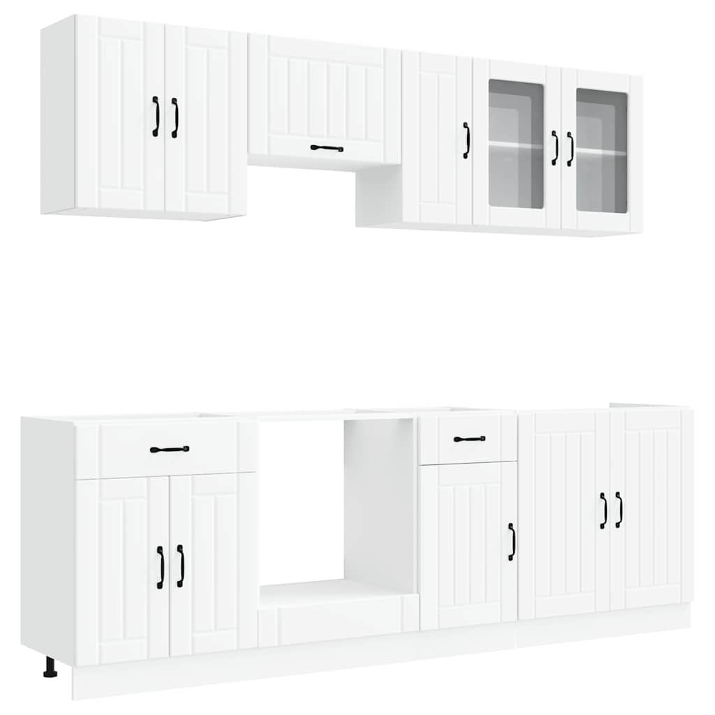 Set kuhinjskih elementa od 8 dijelova "Kalmar" izrađeno drvo