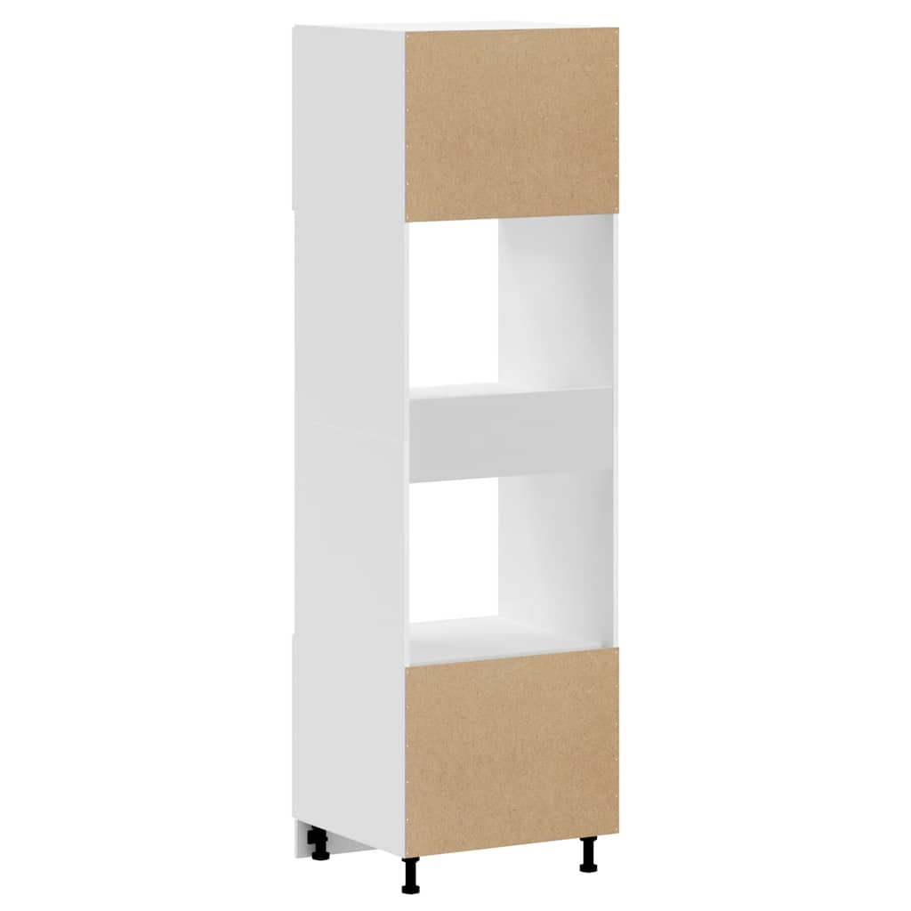 Ormarići za pećnicu 2 kom "Kalmar" sjajno bijeli inženjerski drvo