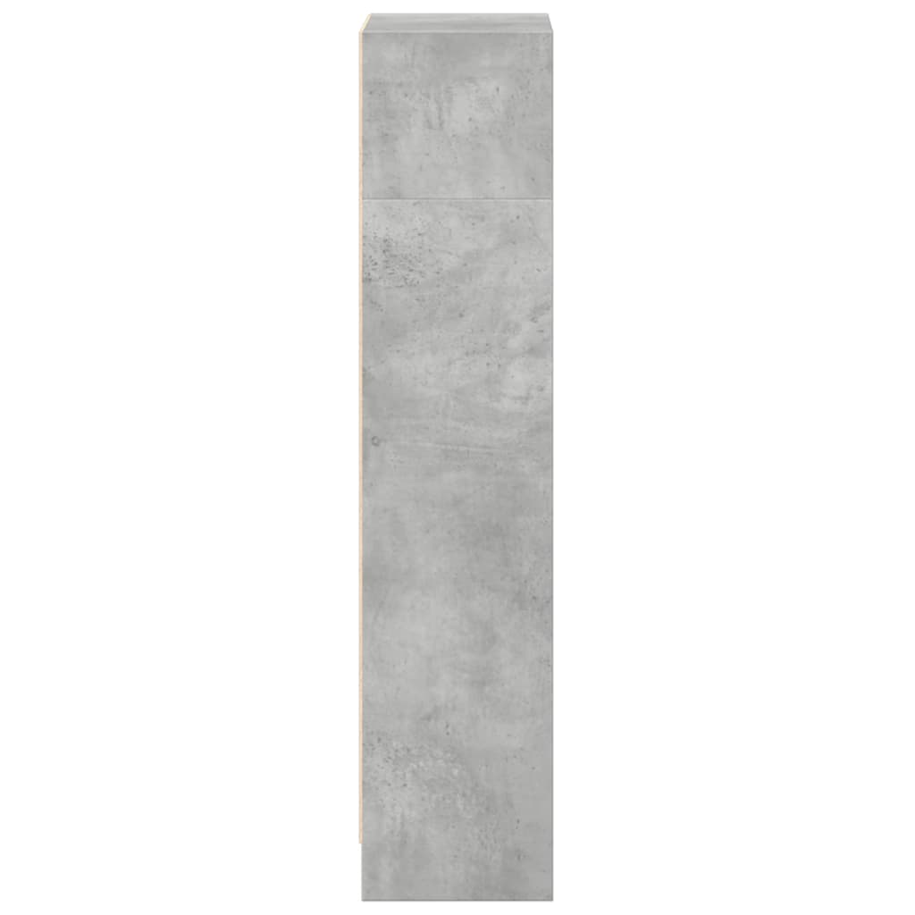 Regal za knjige boja betona 40x24x109 cm konstruirano drvo