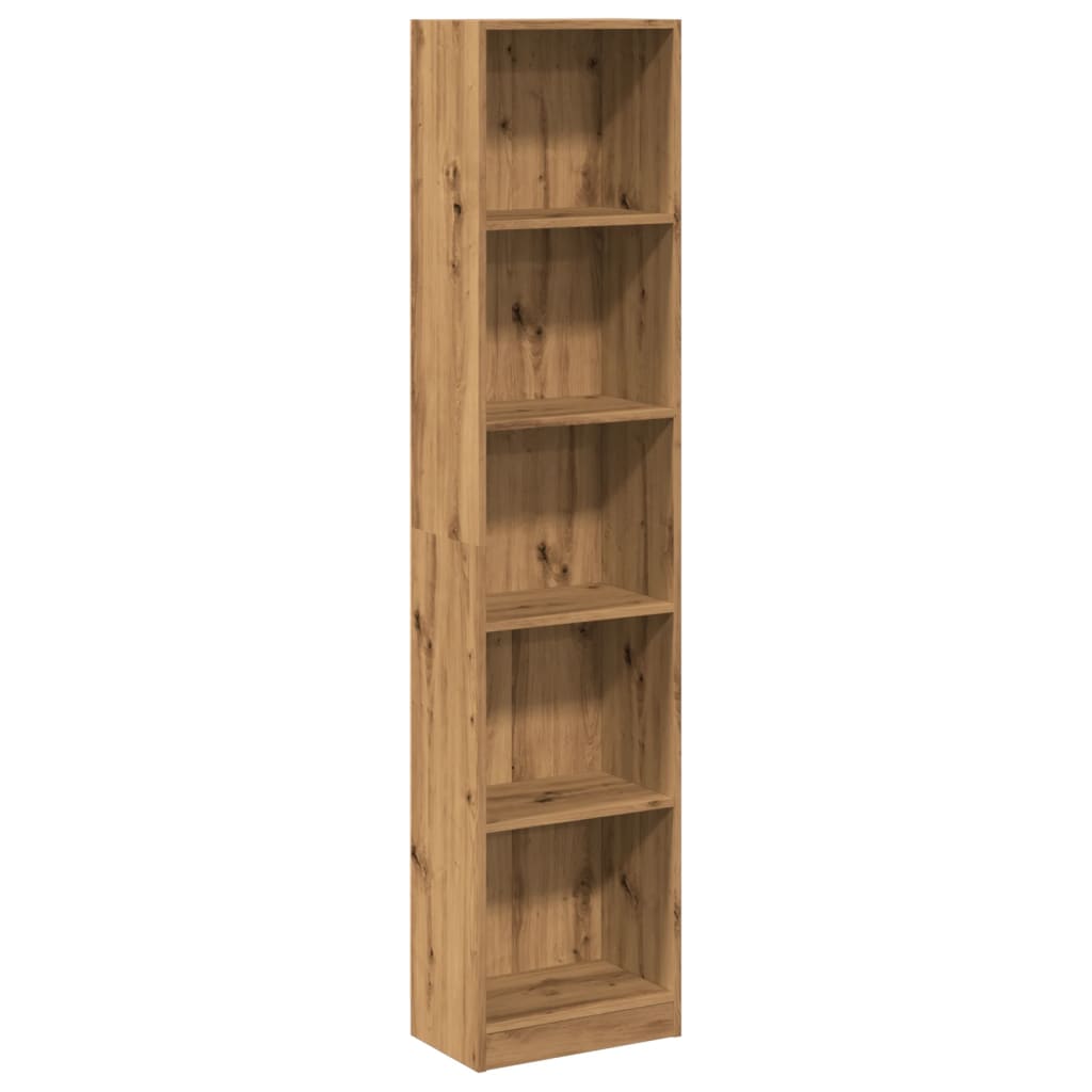 Polica za knjige Artisian hrast 40x24x176 cm Inženjersko drvo