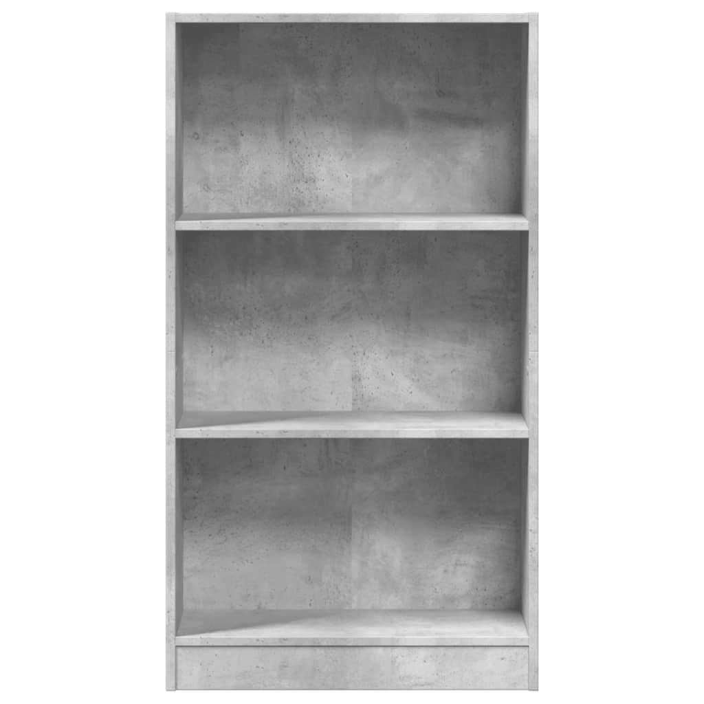 Regal za knjige boja betona 60x24x109 cm konstruirano drvo
