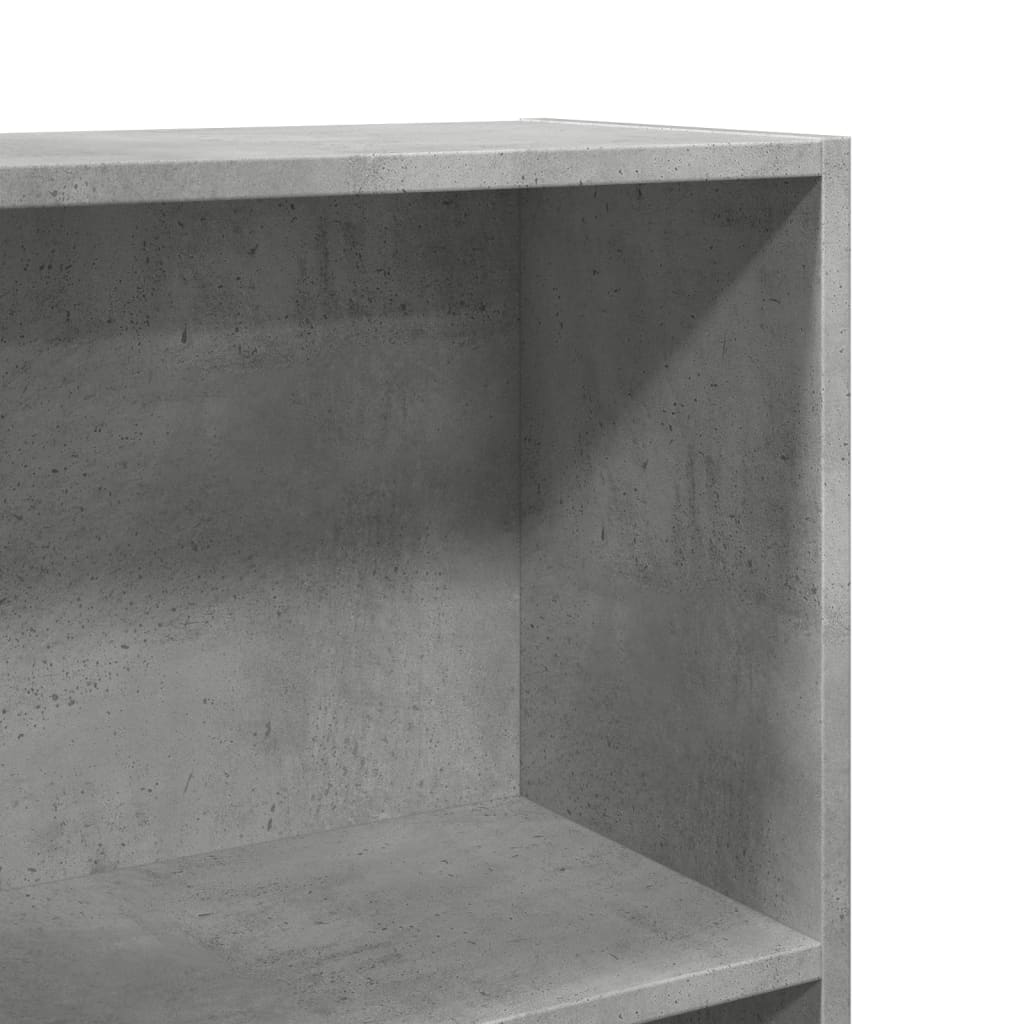Regal za knjige boja betona 60x24x109 cm konstruirano drvo