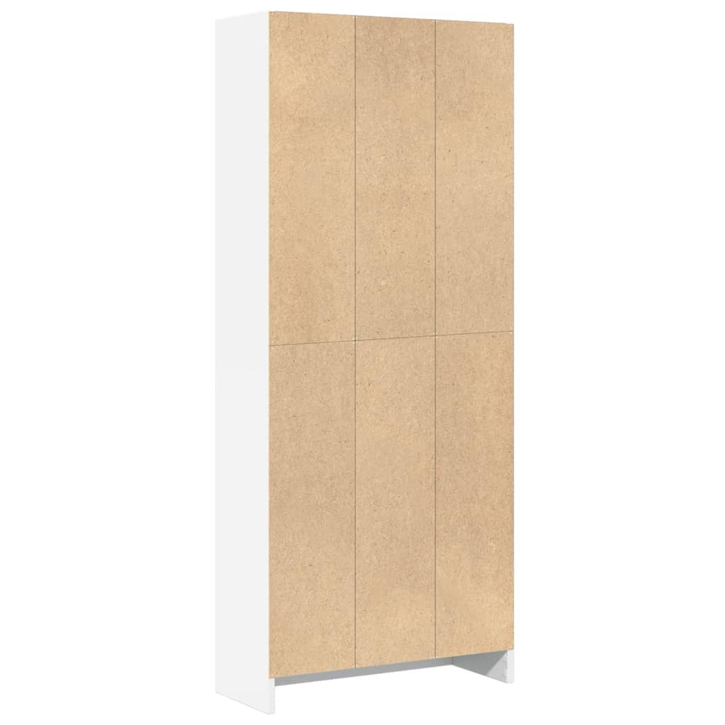 Regal za knjige bijeli 60x24x143 cm konstruirano drvo