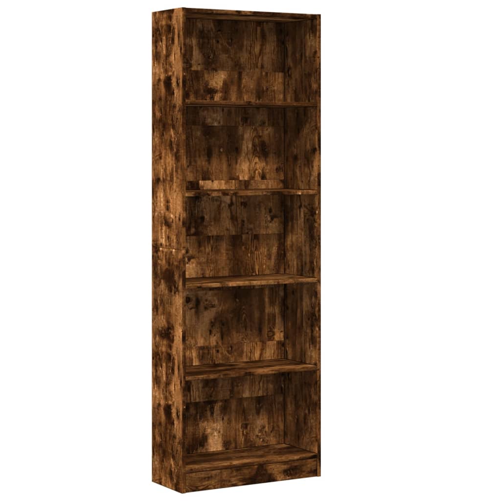Regal za knjige boja hrasta 60x24x176 cm od konstruiranog drva