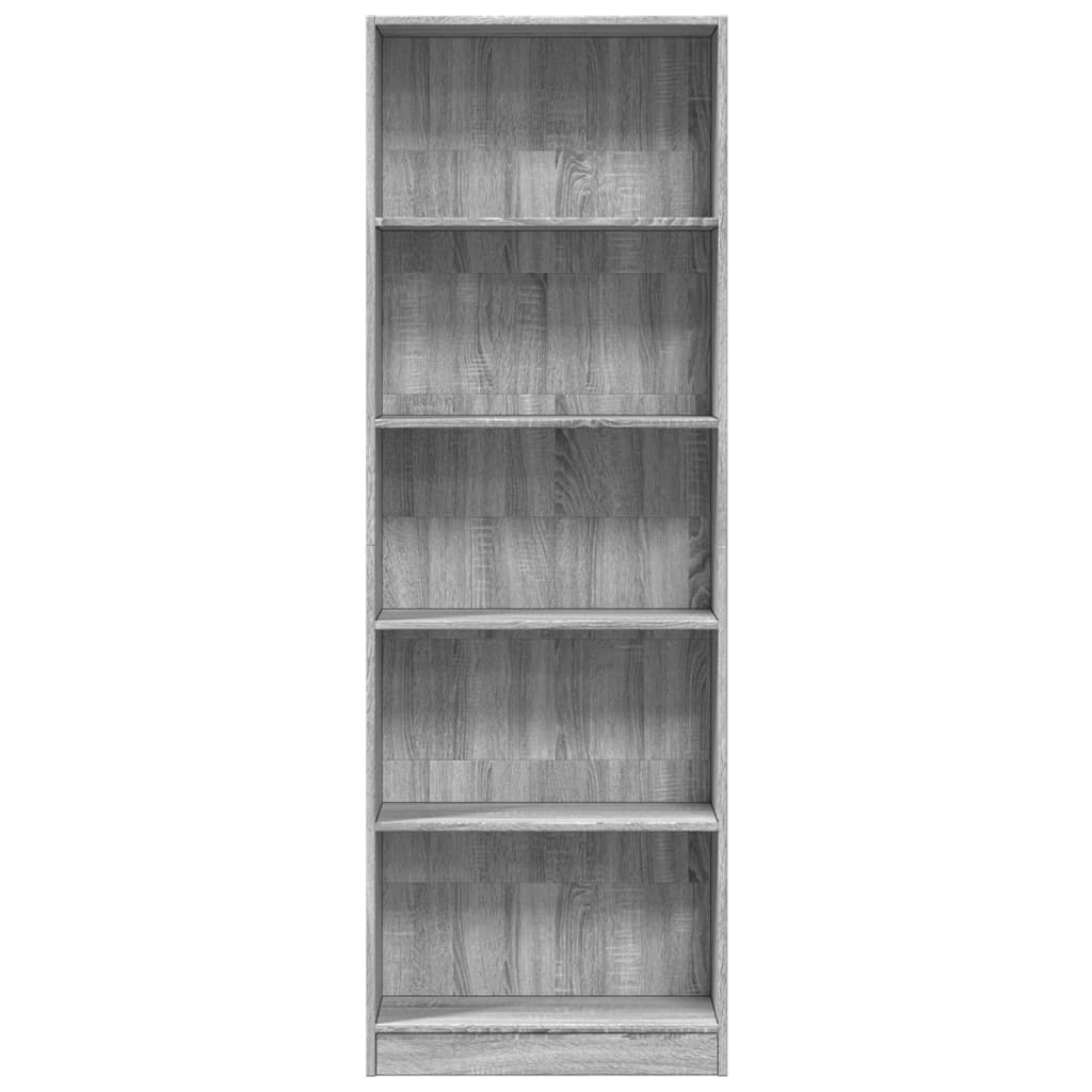 Regal za knjige boja hrasta 60x24x176 cm konstruirano drvo