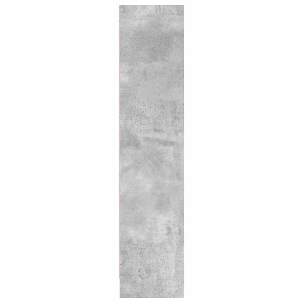 Regal za knjige boja betona 80x24x109 cm konstruirano drvo