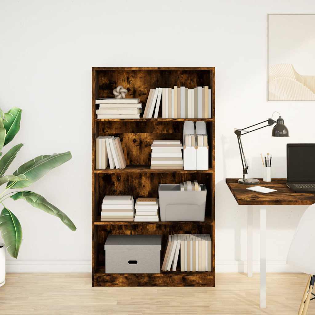 Regal za knjige boja hrasta 80x24x143 cm od konstruiranog drva