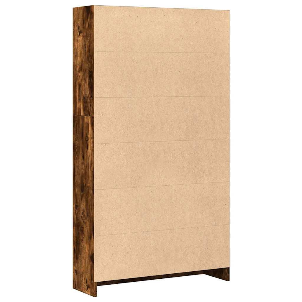 Regal za knjige boja hrasta 80x24x143 cm od konstruiranog drva