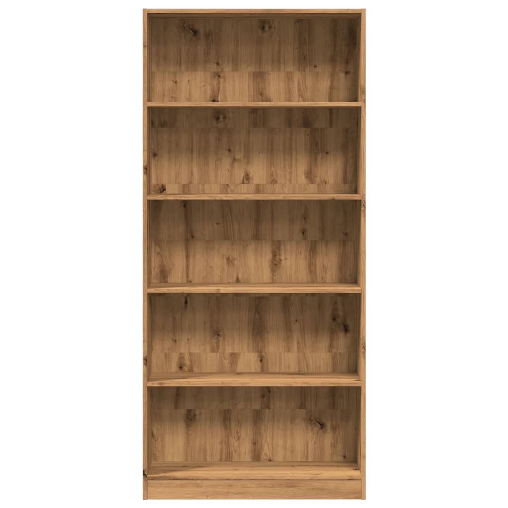 Regal za knjige boja hrasta 80x24x176 cm konstruirano drvo