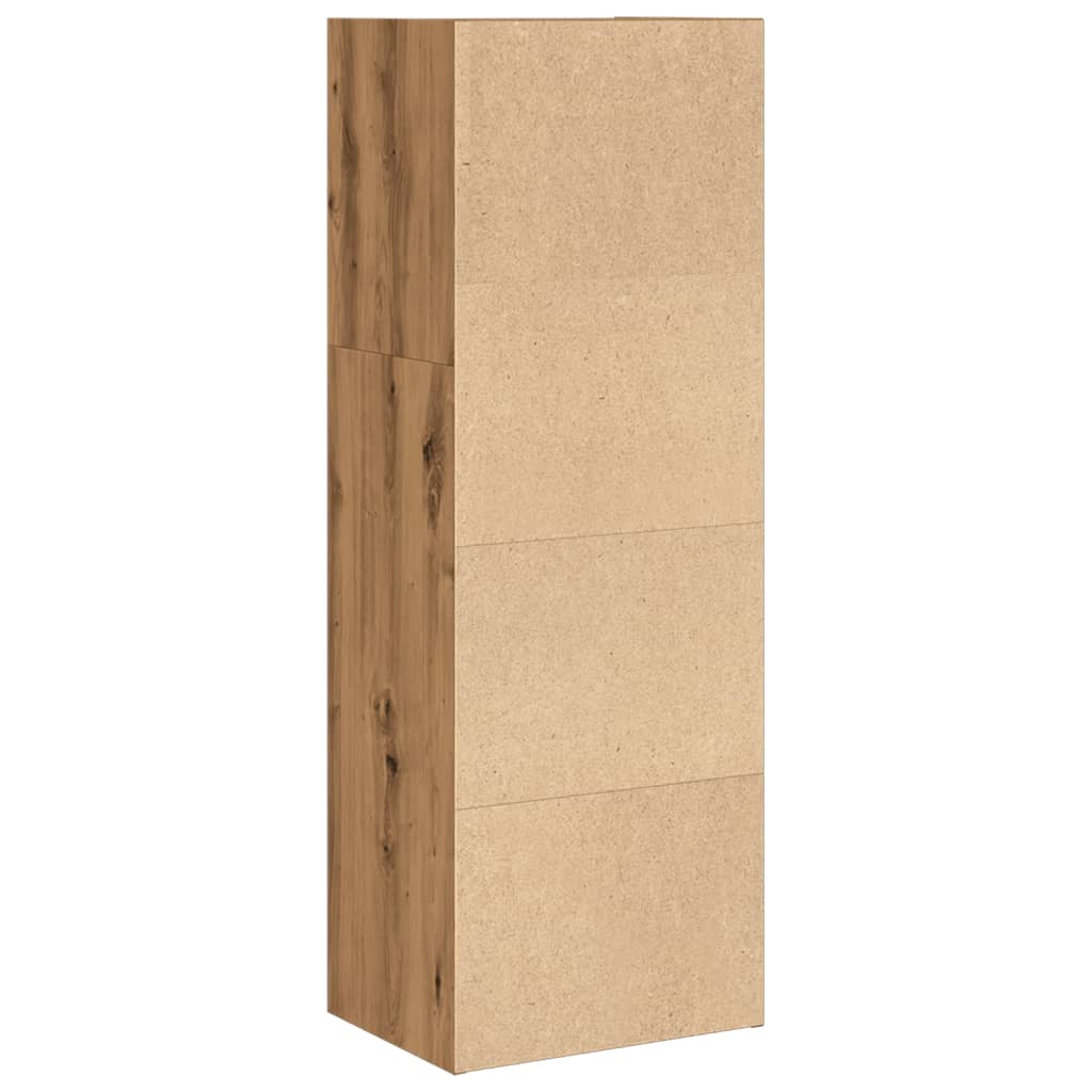 Regal za knjige boja hrasta 40x30x114 cm konstruirano drvo Smeđa