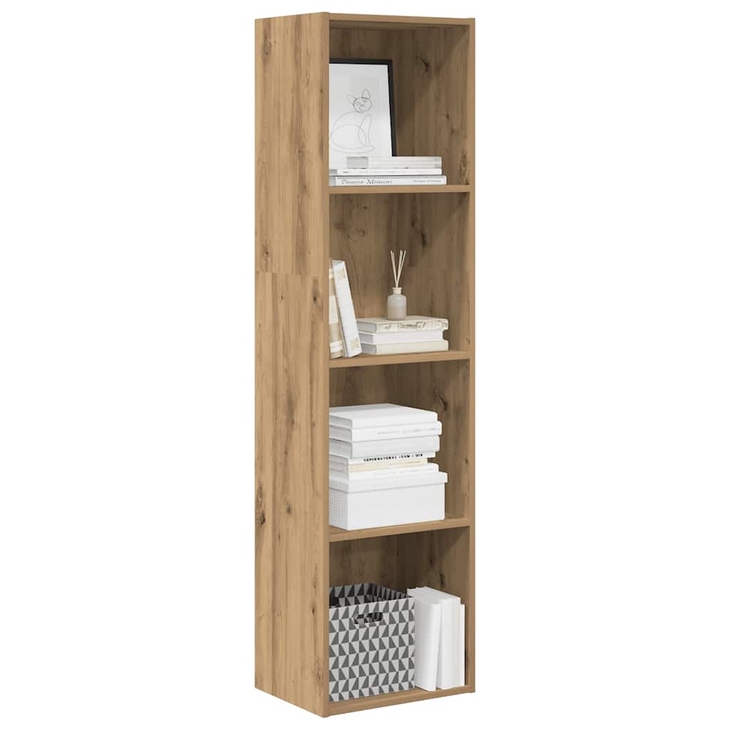 Regal za knjige boja artisian hrast 40x30x152 cm drveni