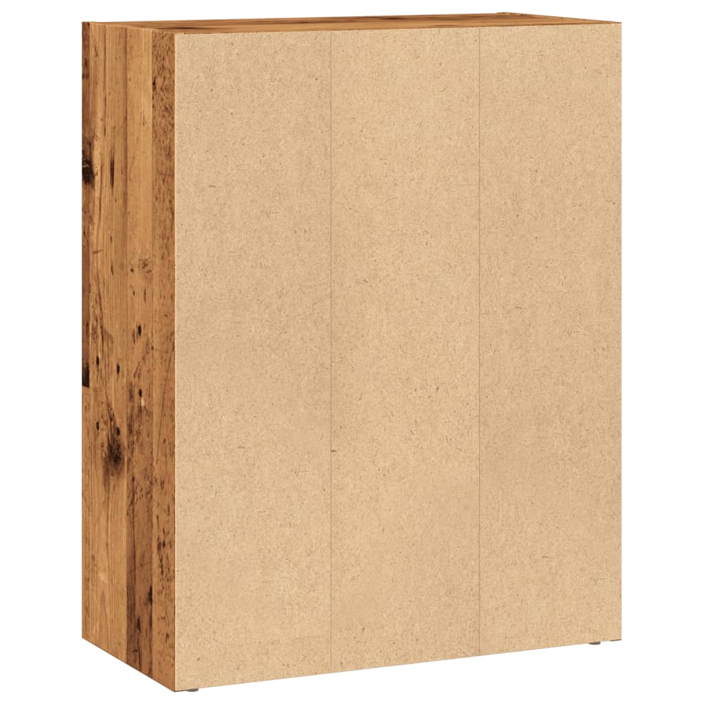 Regal za knjige boja starog drva 60x30x77 cm konstruirano drvo