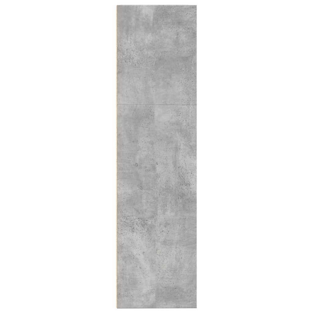 Regal za knjige boja betona 80x30x114 cm konstruirano drvo