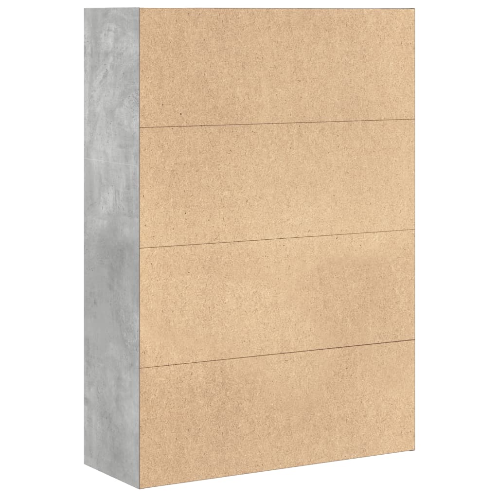 Regal za knjige boja betona 80x30x114 cm konstruirano drvo