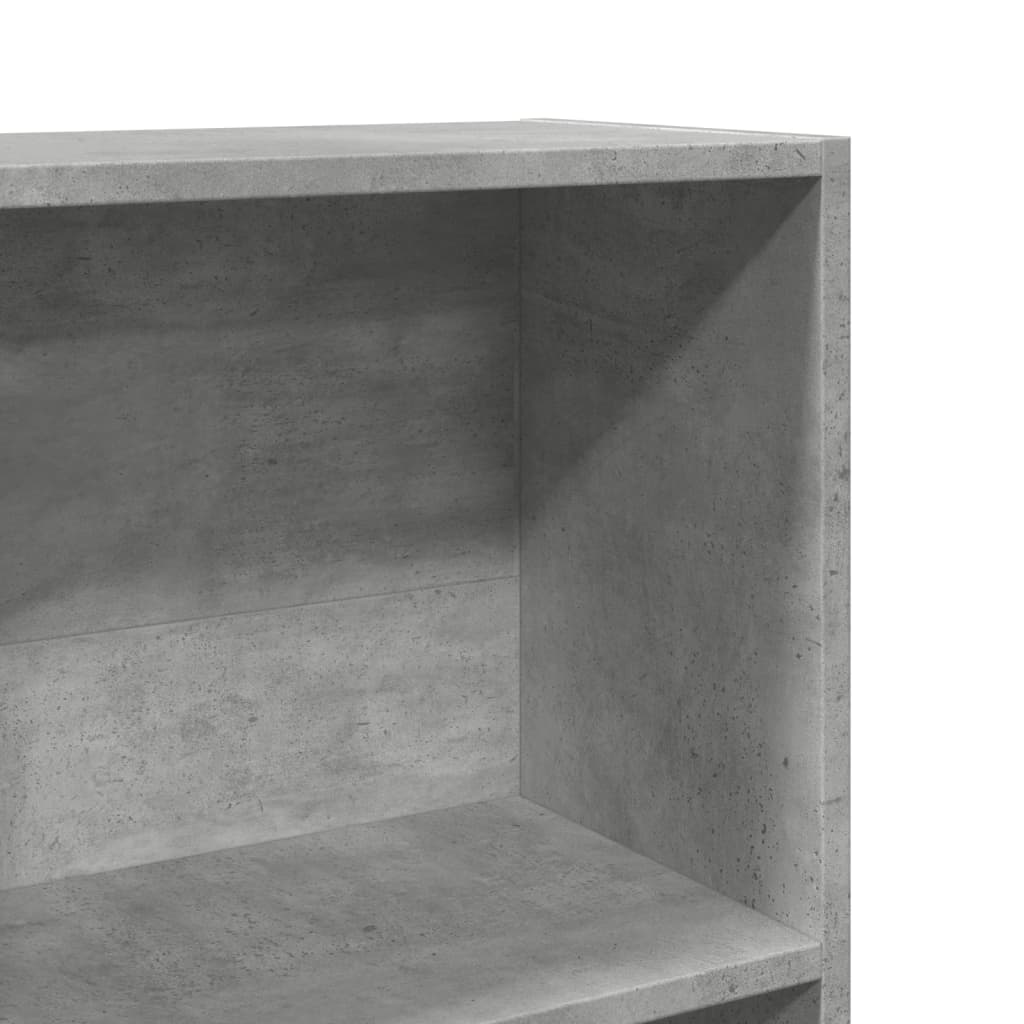 Regal za knjige boja betona 80x30x114 cm konstruirano drvo