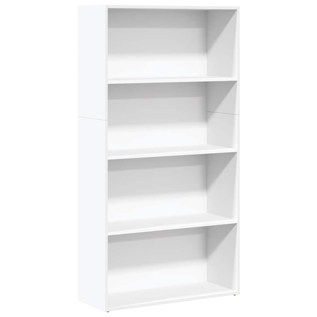 Regal za knjige bijeli 80x30x152 cm konstruirano drvo