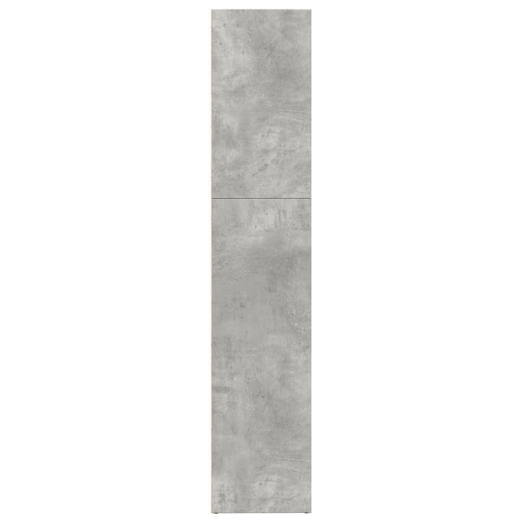 Regal za knjige siva boja betona 80x30x152 cm konstruirano drvo