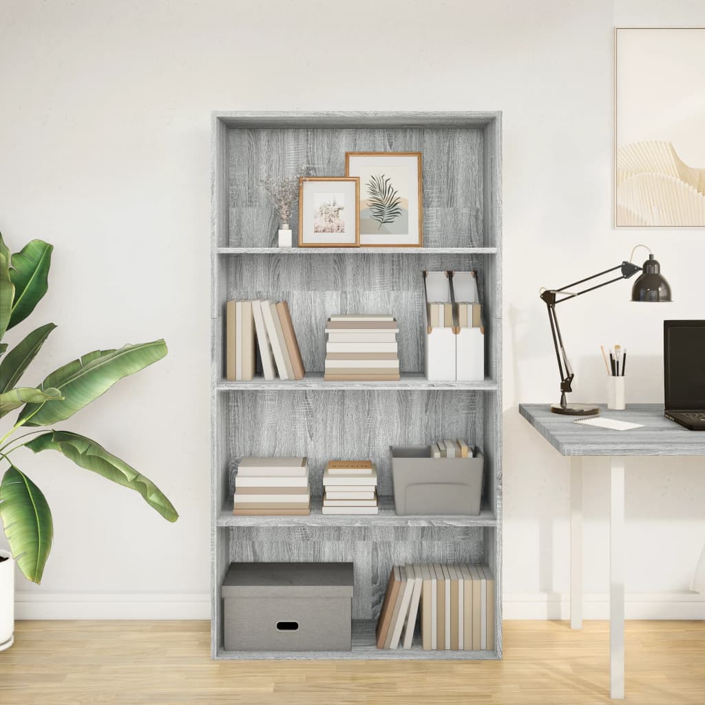 Regal za knjige boja hrasta 80x30x152 cm konstruirano drvo