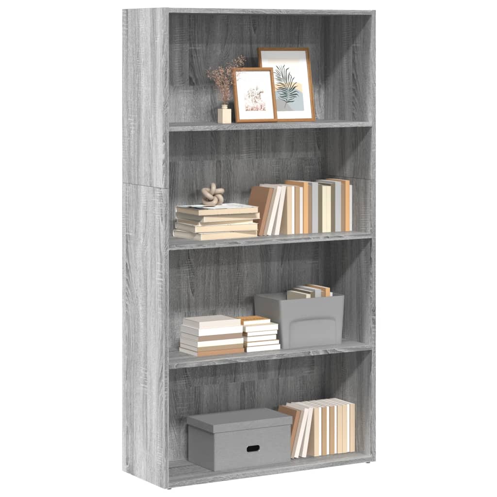 Regal za knjige boja hrasta 80x30x152 cm konstruirano drvo