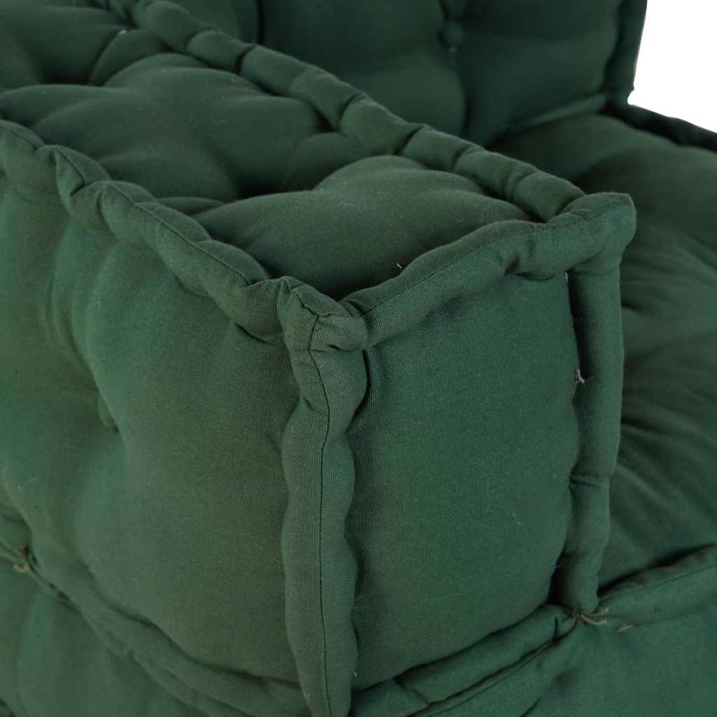 Modularna sofa 4 pcs Zelena Tkanina