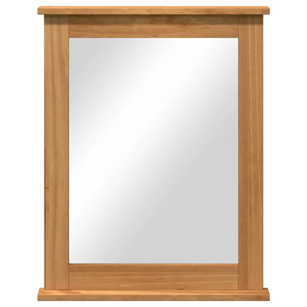 Ogledalo VIGO Medeno smeđa 55,5 x 5 x 70 cm Masivna borovina