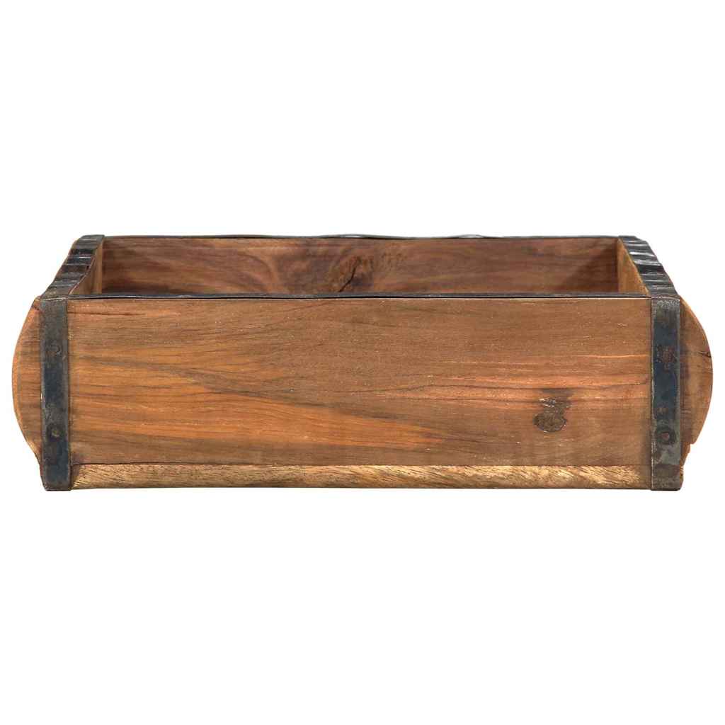 Pladanj 4 pcs Smeđa 29 x 31 x 10 cm Čvrsto drvo iz reciklaže