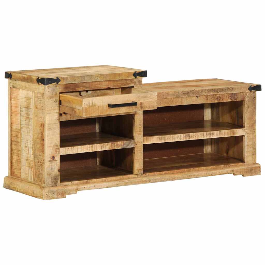 klupa s ladicama s pohranom Smeđa 110 x 35 x 50 cm Grubi Mango