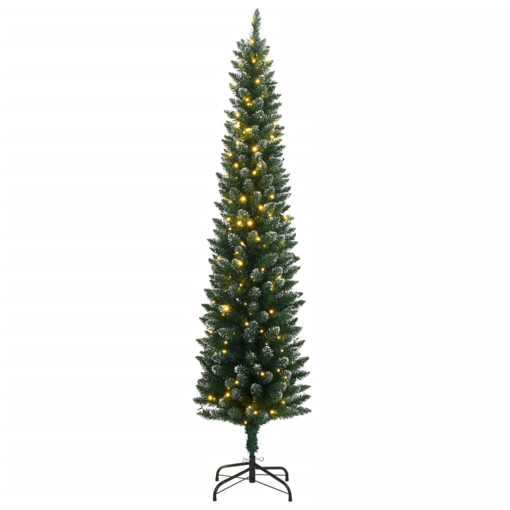 Umjetno tanko božićno drvce sa 150 LED žarulja 150 cm