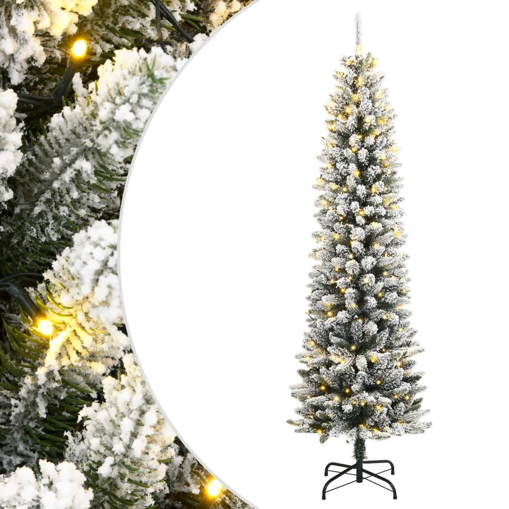 Umjetno božićno drvce sa 150 LED žarulja i snijegom 150 cm