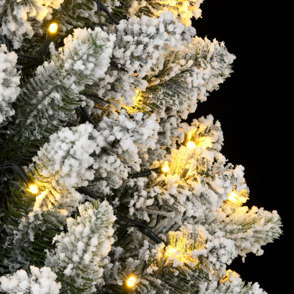 Umjetno božićno drvce s 300 LED žarulja i snijegom 210 cm