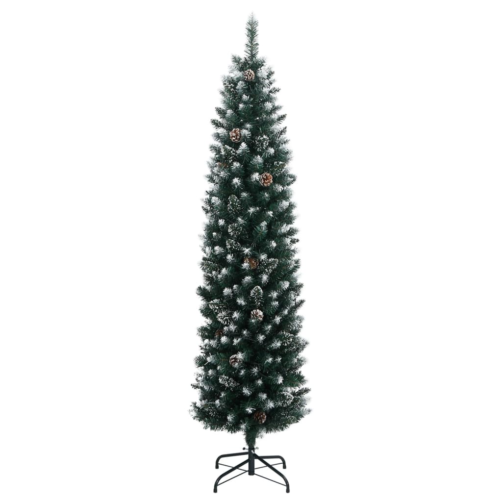 Umjetno tanko božićno drvce s 300 LED žarulja 240 cm
