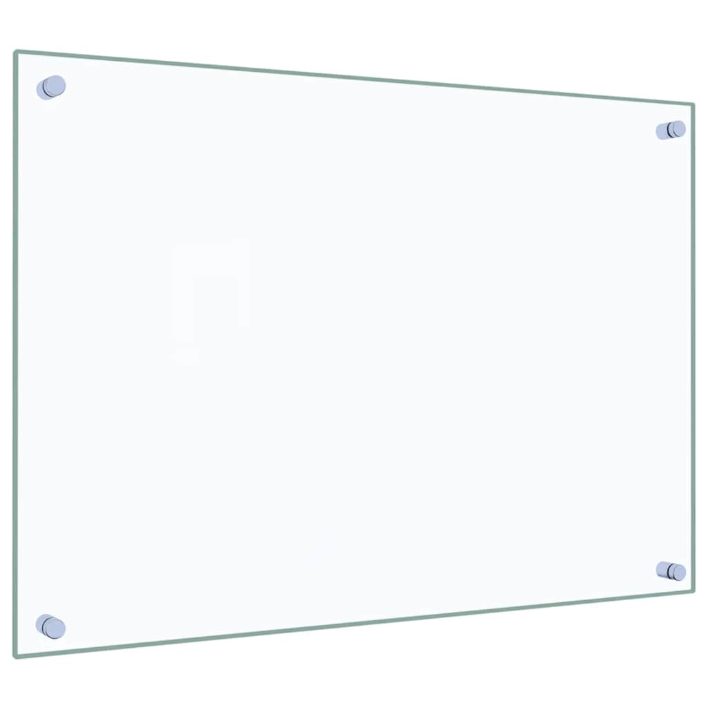 Kuhinjske zaštite od prskanja 2 kom prozirne 70x50 cm staklene