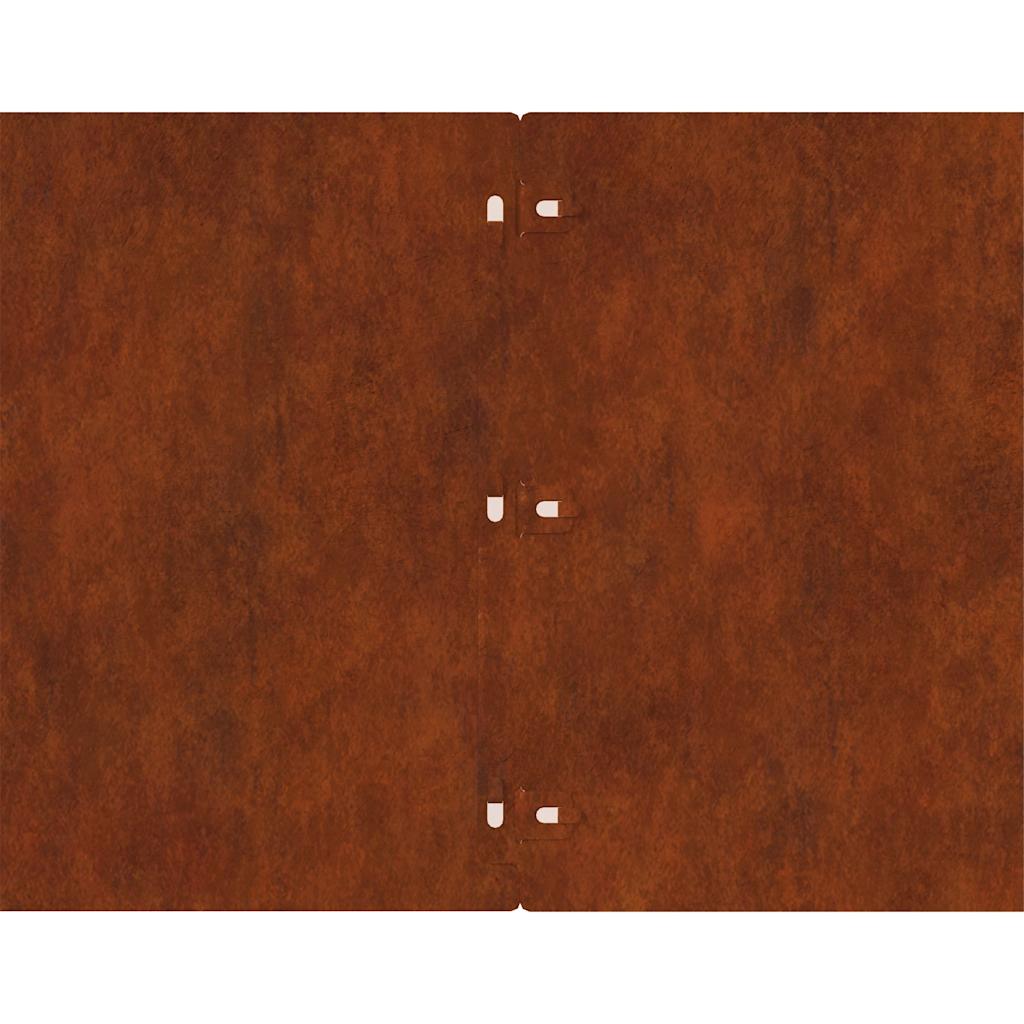 Rubovi travnjaka 20 kom 25x103 cm Fleksibilni vremenski čelik
