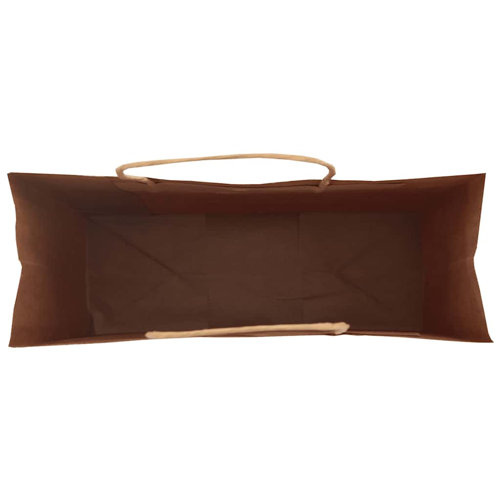 Papirnate vrećice 250 kom s ručkama smeđe 45x17x48 cm