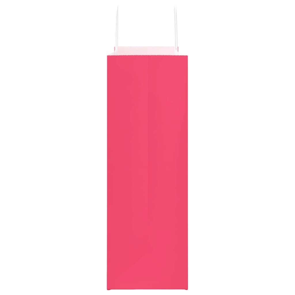 Papirnate vrećice 250 kom s ručkama ružičaste 45x17x48 cm