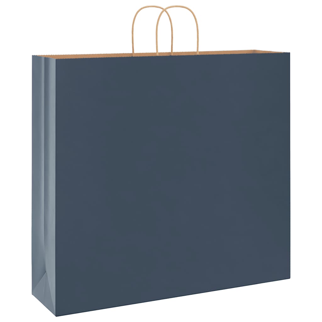 Papirnate vrećice 250 kom s ručkama plave 54x15x49 cm