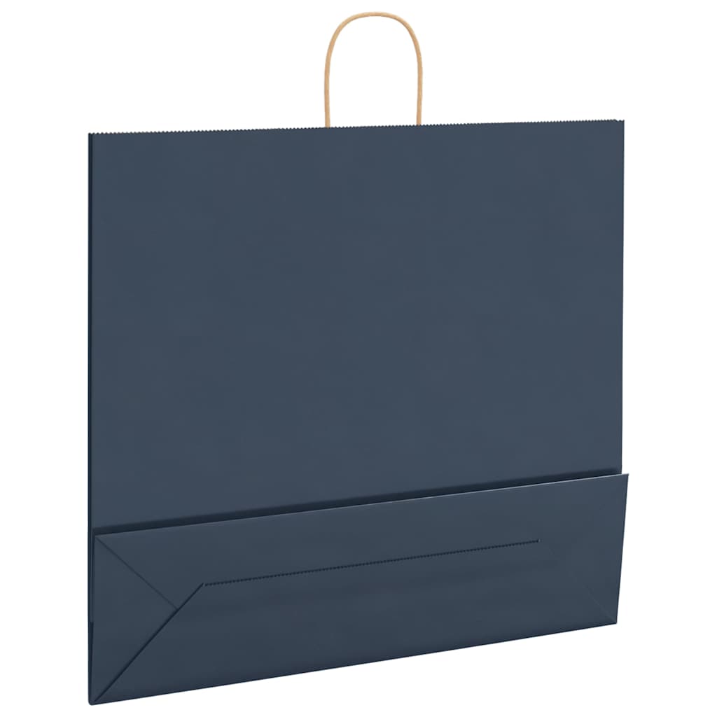 Papirnate vrećice 250 kom s ručkama plave 54x15x49 cm