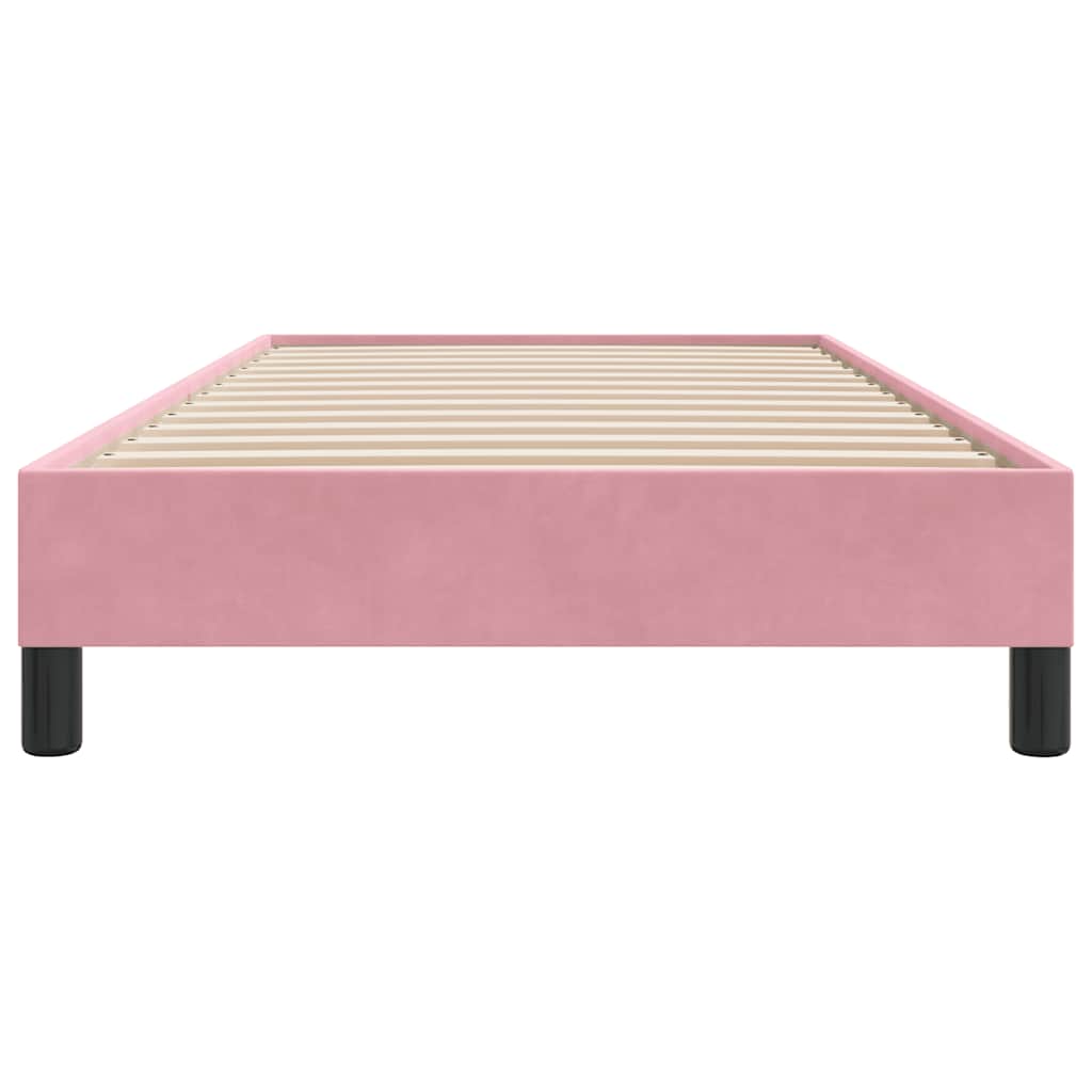 Box Spring krevet bez madraca ružičasti 80x210 cm samt