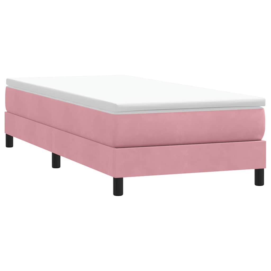 Box Spring krevet bez madraca ružičasti 80x210 cm samt