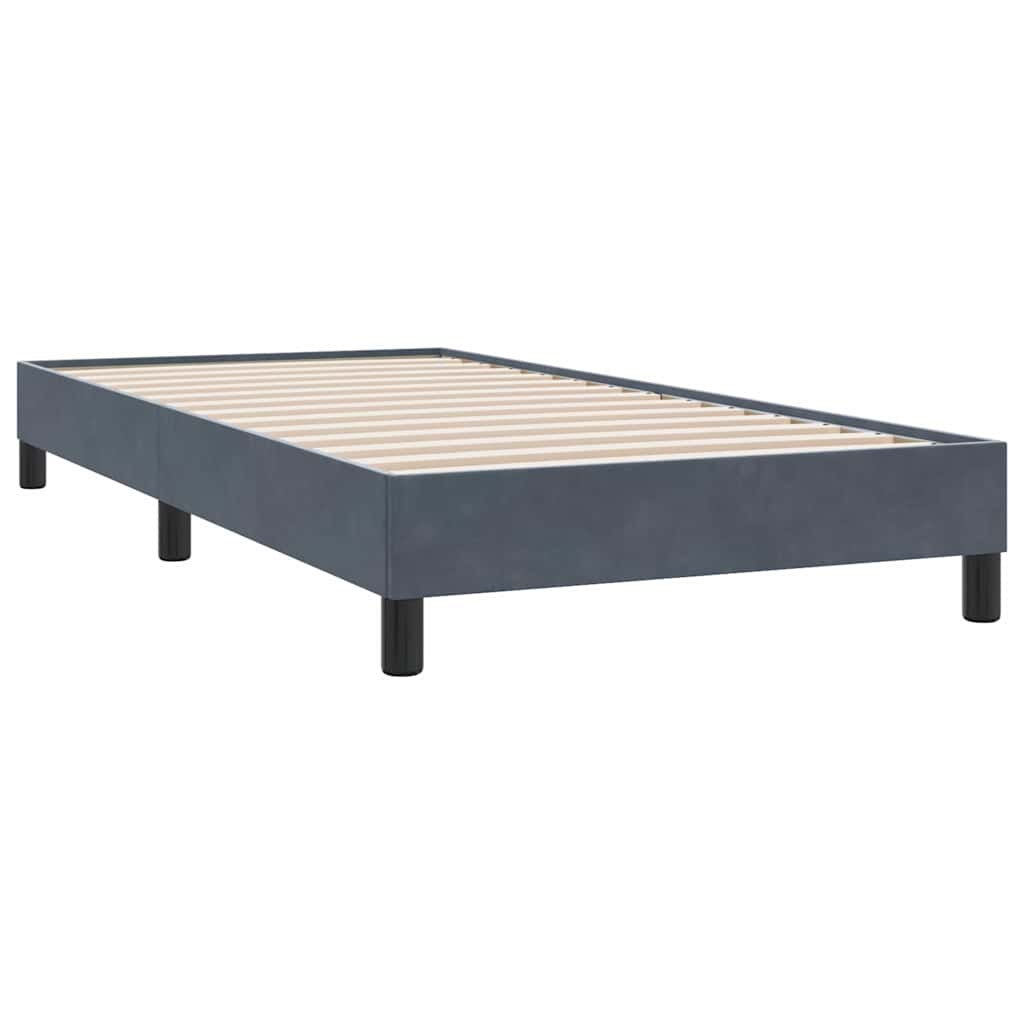 Box Spring krevet bez madraca tamno sivi 90x210 cm samt