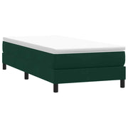 Box Spring krevet bez madraca tamnozeleni 90x210 cm samt